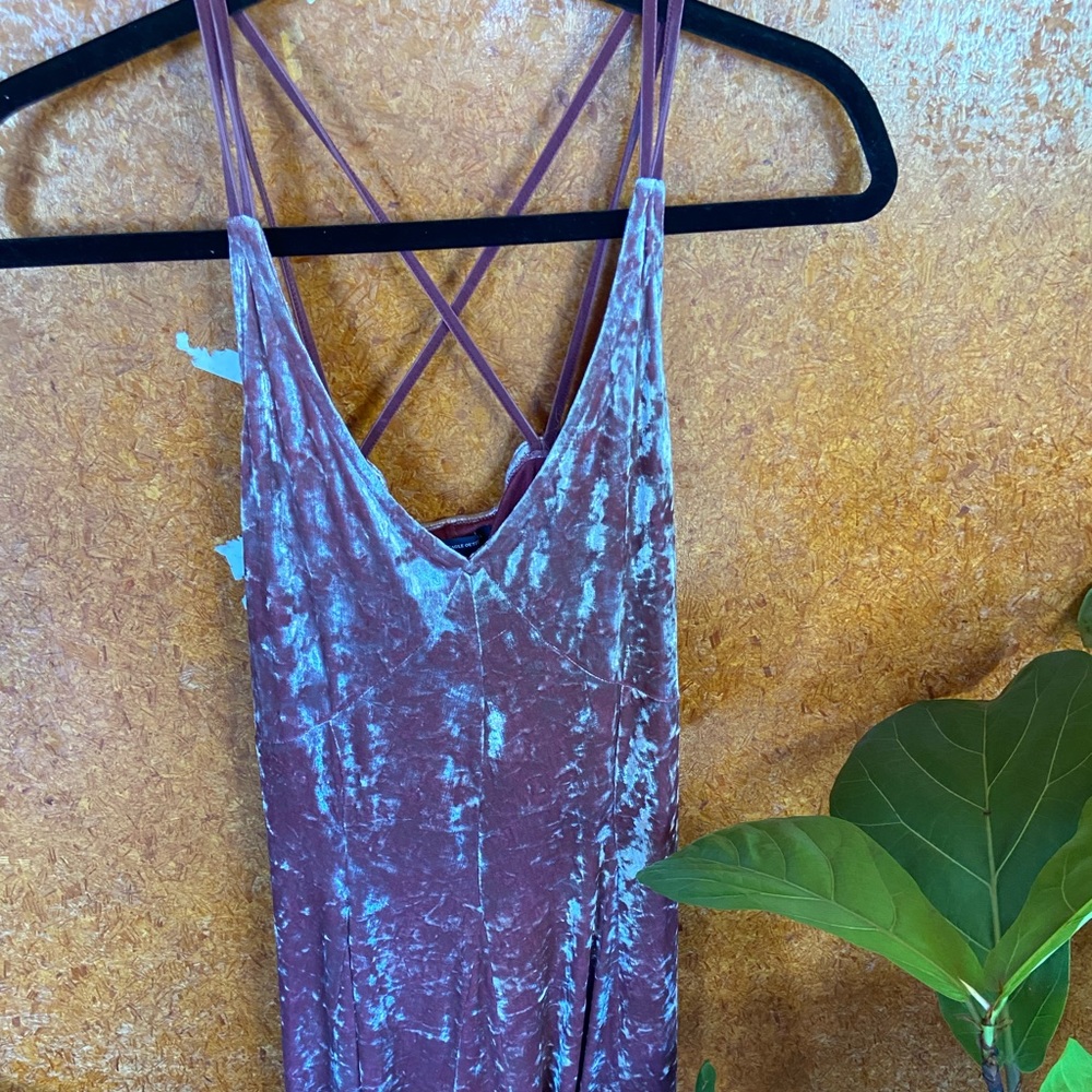 Stunning Pink Velvet Party Dress